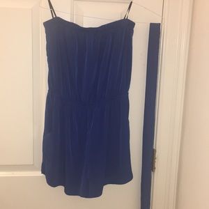 Forever 21 blue Romper: pockets and matching belt